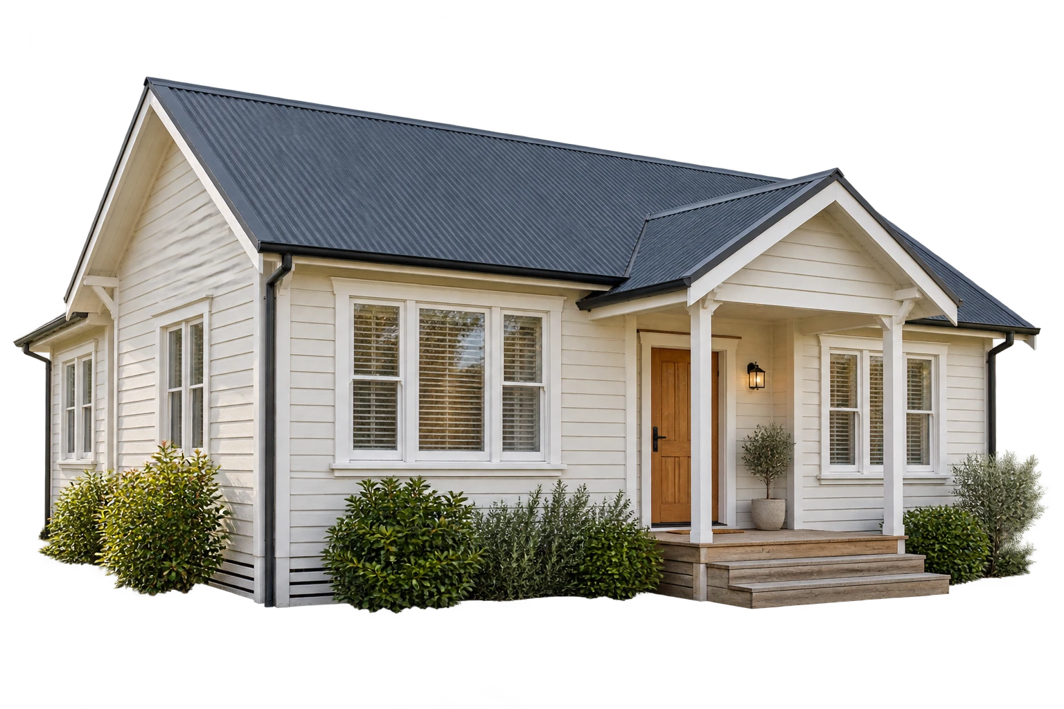 Illustrative New Zealand-style weatherboard home
